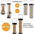Wild Bird Hanging Seed Feeder Peanut Nut Feed Fat Ball Feeders Garden Birds