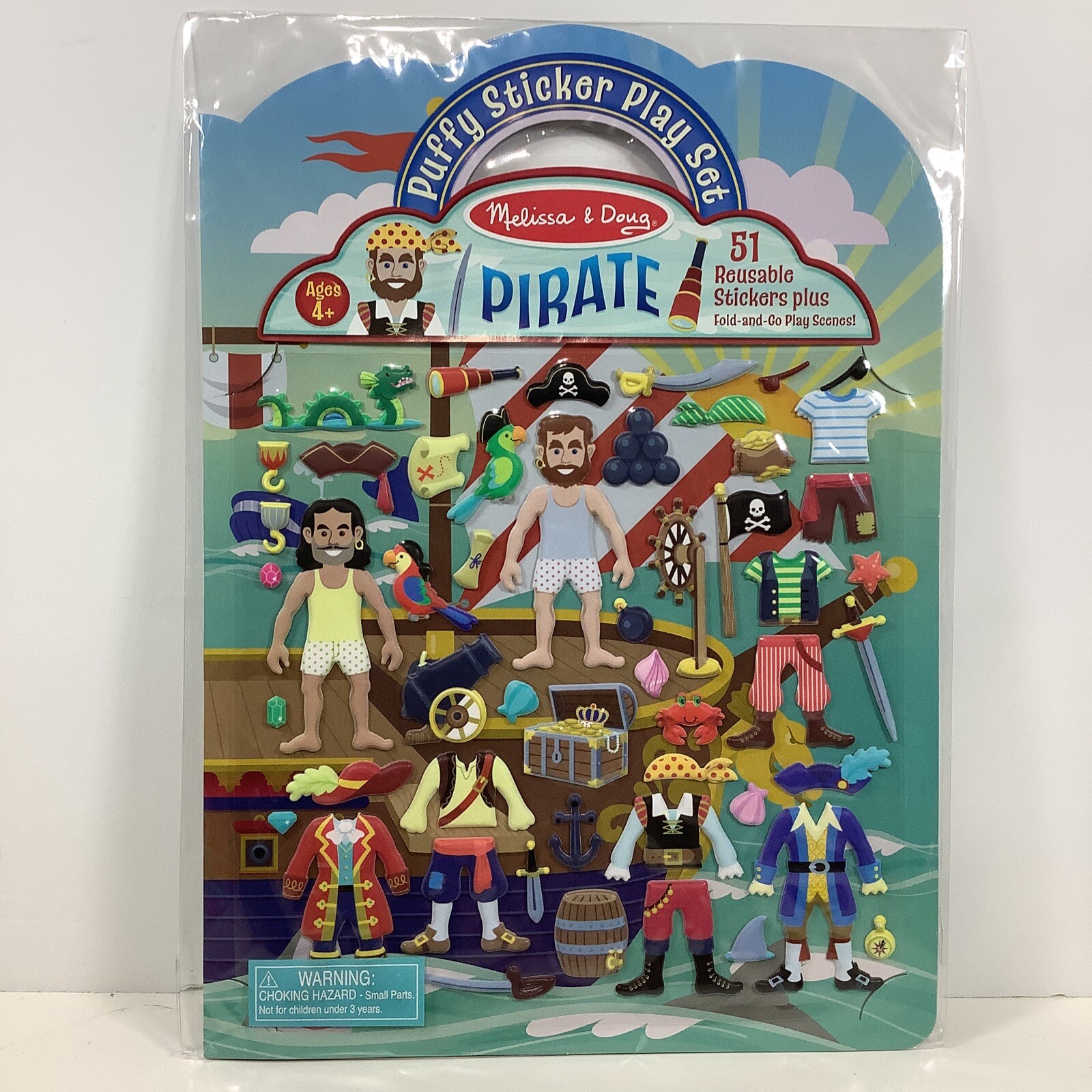 Melissa & Doug Play Set, Puffy Sticker, Pirate