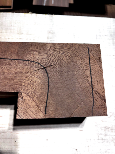 laminated sapele wenge hard maple for neck blank 29 x 3.9(heel) x 2.45 luthier - Picture 11 of 12