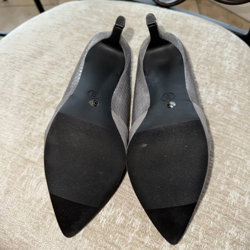 New Worthington Faux Leather/ Suede Gray Pumps Size 8 - Picture 5 of 6