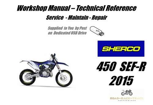 Sherco 450SEF R 450 SEF R  Service Repair Workshop Manual USB 2015 - Picture 1 of 7