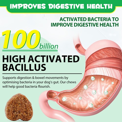 Probiotics for Dogs Prebiotics Treats daily PRE & PRO Dog chews treat Gut Health - Picture 6 of 15