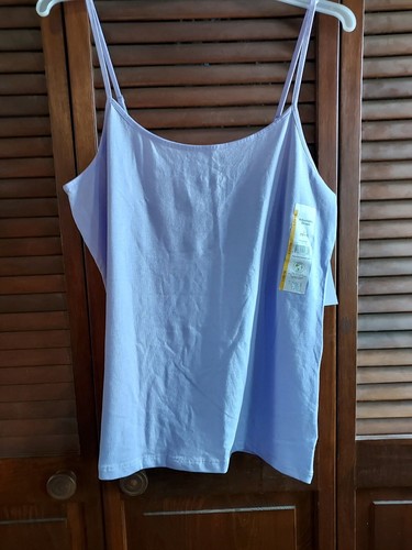 Lot 3 TIME AND TRUE Smooth Fitted Cami Scoop Neck Tank Top Adjustable Straps L - Picture 2 of 6