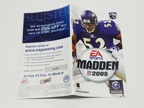 Madden 2005 Original Nintendo GameCube nur Handbuch - Bild 3 von 6