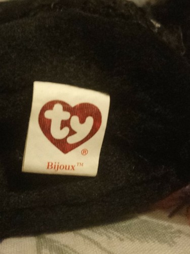 Ty Beanie Babies - Bijoux Black Poodle Dog con etiquetas y protector 14dop - Imagen 4 de 6