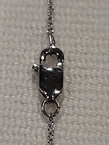 17" Sterlingsilber 925 Halskette 17" Kette mit CZ Kubischem Serconia Knoten Anhänger - Bild 12 von 19