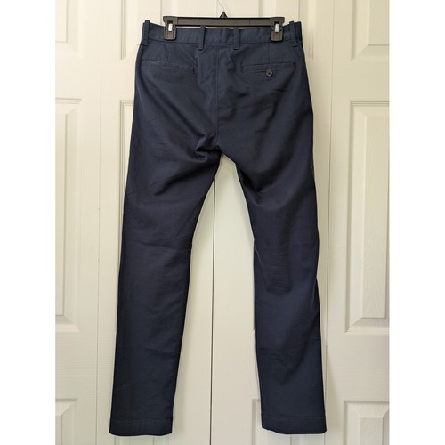 J. Crew Slim Fit Flex Chino Pant Mens Size 30 x 32 Navy Blue H3167 - Picture 3 of 6