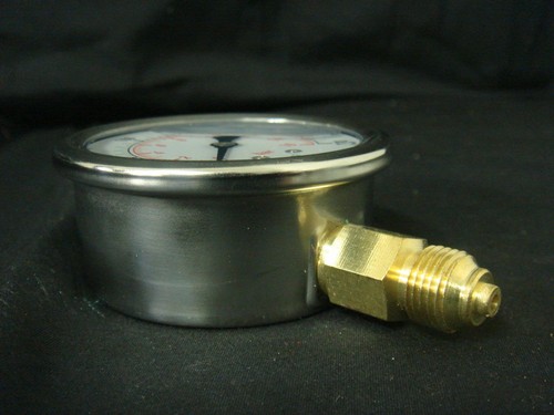 Pressure Gauge Liquid Filled BSPP 0 – 230 psi 16 Bar (1600 Kpa) Air Water Gauge - Picture 3 of 5