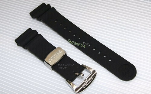 Genuine SRP779 SRPC91 Silicon Rubber Watch Band 22mm SEIKO Prospex Turtle BLACK - Picture 2 of 7
