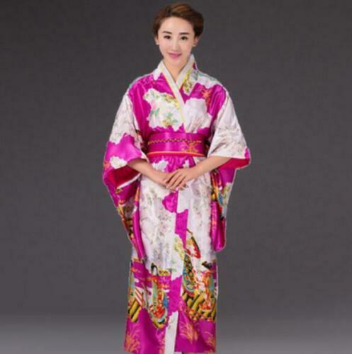 Japanese traditional stage costume loose Japanese kimono female dress summer d@ - Picture 9 of 22