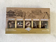 True Genius 5 Curated Collection Brainteaser Puzzles, Wood & Metal