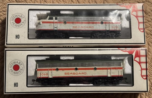 Lot Of 2 Stewart Hobbies HO Seaboard Locomotive 3105 & 3060 ***PLS READ***