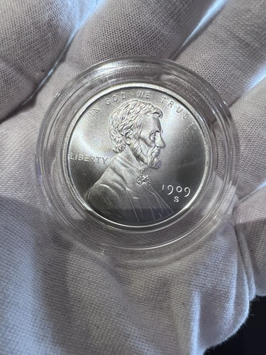 1909-S VDB Lincoln Wheat Cent 1/2 oz .999 Silver Round In Capsule - Picture 2 of 7