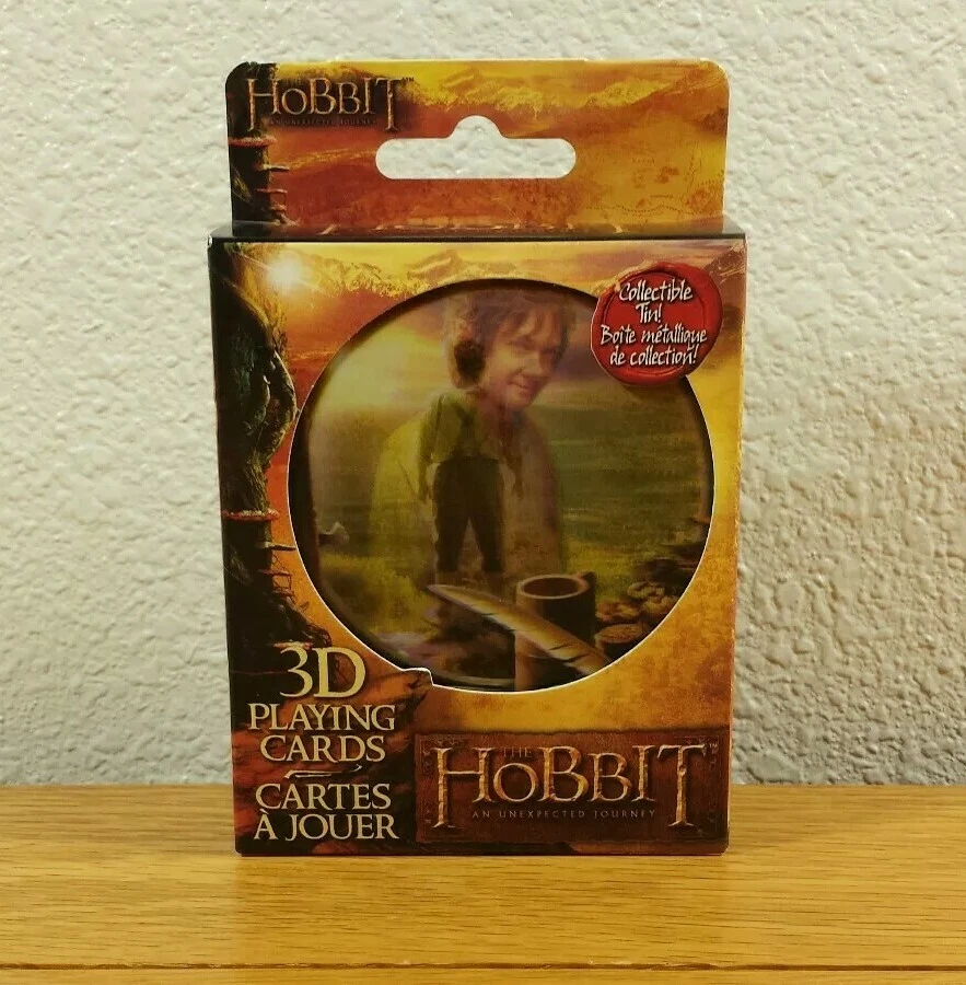 Lo Hobbit 3D - Mazzo Di Carte Da Gioco Lenticolari In Latta - Cartamundi, Nuovo Da Collezione - Foto 4