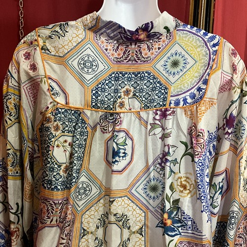 NWT$226 Johnny Was Waterloo Wheel Alana Silk Blouse SMALL - Bild 8 von 10