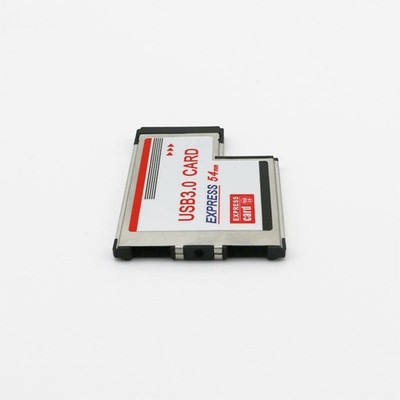Express Card 54mm zu USB 3.0 x 2 Port Expresscard PCI-E Adapter Konverter