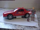 VTG 1985 KENNER M.A.S.K. MASK THUNDERHAWK CAR w/MATT TRAKKER FIGURE-TRANSFORMER
