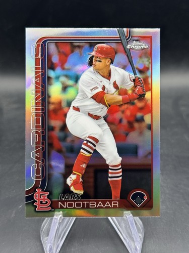 2025 Topps Chrome LARS NOOTBAR Chrome Refractor St. Louis Cardinals #108