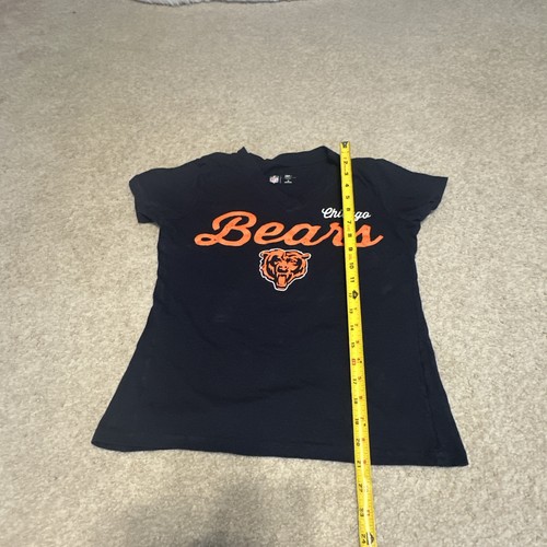 T-shirt donna Chicago Bears nera e arancione scollo a V taglia S - Foto 5 di 9