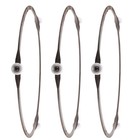 3pcs Turntable Microwave Ring: Oven Tray Support Rotating Glass Plate Ring Oven