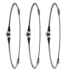 Bandeja giratoria de vidrio con rodillo de anillo giratorio para microondas de 3 piezas