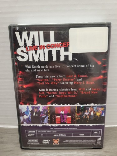 Will Smith  Live In Concert (DVD, 2005) New - Picture 3 of 4