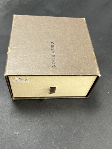 Louis Vuitton EMPTY Brown Box W/Pull Drawer & Dust Bag 5"x 5”x 3” Has Wear Spots - Picture 2 of 16