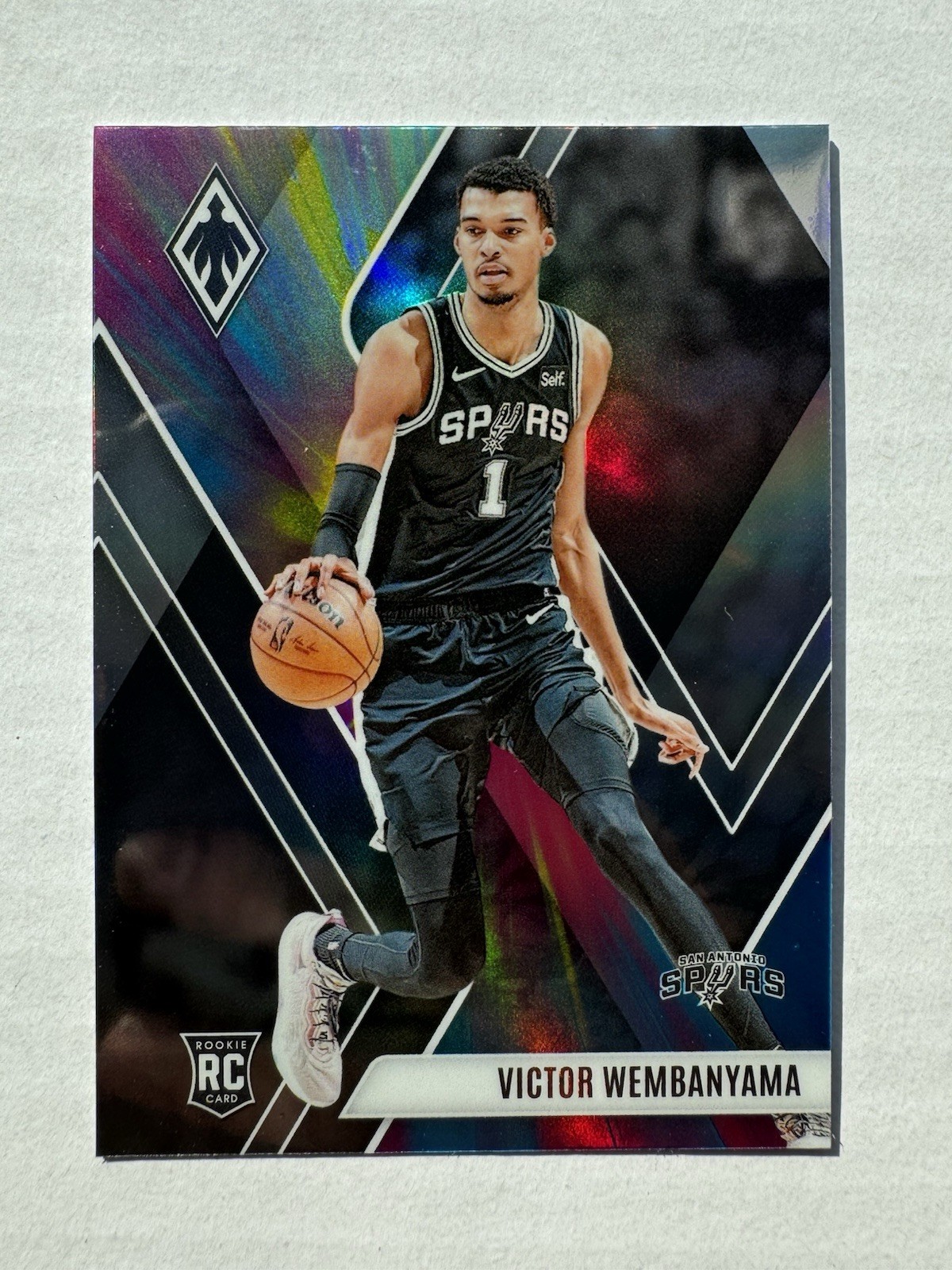 2023-24 Panini Phoenix - Victor Wembanyama Color Burst #256 SSP RC Rare