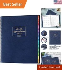 Compact 2026 Weekly Planner - 15-Minute Intervals & Goal Setting Sections