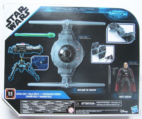 Star Wars Mission Fleet OUTLAND TIE FIGHTER + Moff Gideon Actionfigur 2021 NEU - Bild 2 von 2