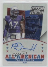 2015 Prizm Collegiate Draft Picks All-American Silver Paul Dawson #13 Auto 7p8