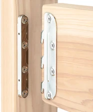 Surface Mounted Bed Rail Brackets 4PK, Bed Frame Hardware w/ Mounting Screws ...