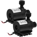  2 Stück DC 12 V bürstenlose Tauchwasserpumpe 800 l/h 5 m für