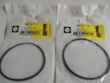 2 New 1 each PRB SCQ7.2 and SCQ7.8 Square Cut Belts for VCR, Cassette, DVD Drive