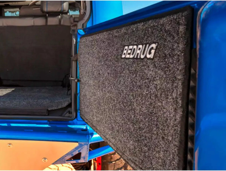 BedRug Tailgate Mat for Jeep Fits 2007-2018 Jeep Wrangler JK Charcoal Grey Foto 3 de 4