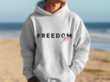Charlie Kirk Signature Freedom Unisex Hoodie Sweatshirt, MAGA USA