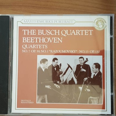 THE BUSCH QUARTET beethoven quartets EX/EX (CD Album, Klassik, CBS Masterworks)