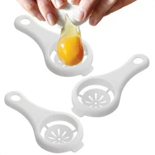 3-PACK Tool Yolk White Separator - Egg Divider Strainer Screen Filter - Chris...
