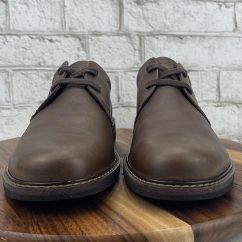 ECCO Turn GTX Mens Sz. 9/43 Brown Gore Tex Leather Oxford Casual Comfort Shoes - Picture 8 of 13