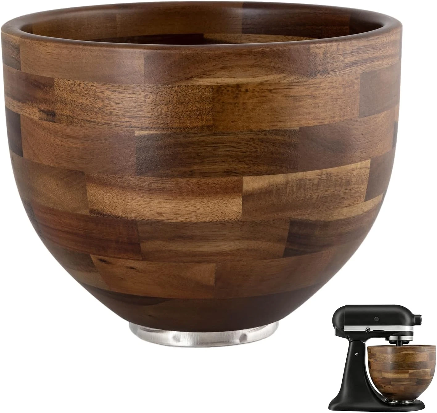 Mixer Wooden Bowl Compatible with Kitchenaid Mixer, Wooden Mixing Bowl for 5QT T
Opens in a new wind