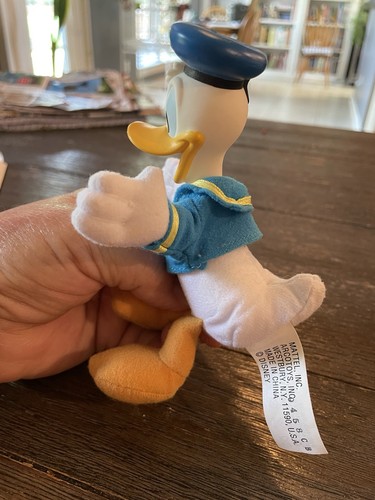 6” Disney Donald Duck Plush Toy With pvc Moveable Head Mattel - Picture 4 of 16