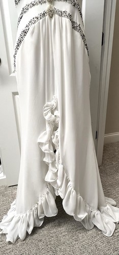 Xtreme Prom Formal Evening Dress Beaded Ivory Size 14 - Picture 12 of 21