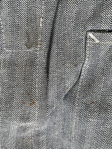 Tuta Big Ben vintage uomo 38 corta a righe spina di pesce abbigliamento da lavoro made USA anni 80 - Foto 6 di 24