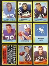 1967 Philadelphia Gum Football Cards - Complete Your Set