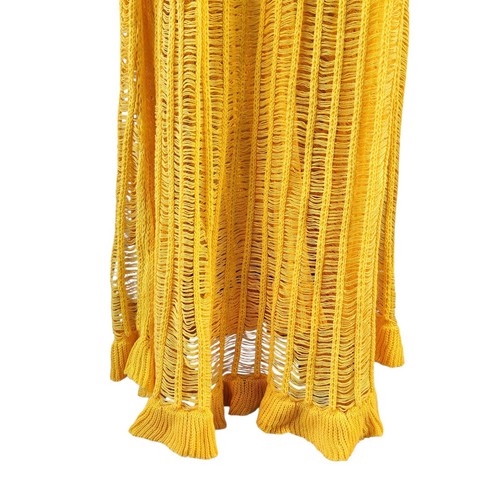 Simon Miller Mango Garfun Knit Maxi Dress Size 8 Sponge Yellow Sleeveless - Picture 6 of 16
