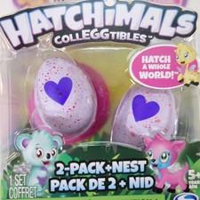 New Hatchimals Colleggtibles Season 1 Mini Hatching Eggs 2 Pack  Nest Set