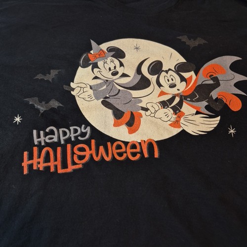 Disney Happy Halloween Mickey And Minnie T Shirt 2XL Mens - Picture 10 of 19