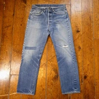 Vintage 70s Levis 501 Jeans (32x31) Selvedge Single Stitch #6 Distressed