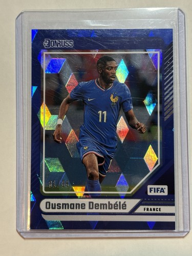 2024-25 Panini Donruss FIFA - Ousmane Dembele - Blue Cubic /99