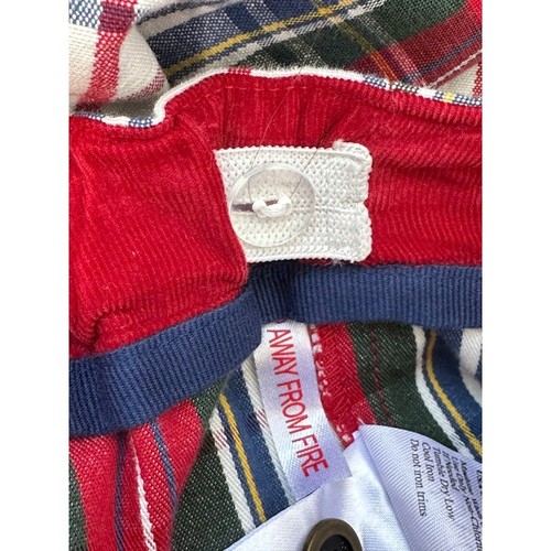 Little Joules Red Green & White Plaid Holiday Wrap Skirt Girl's 11/12 NEW - Picture 9 of 11